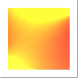 orange yellow gradient texture Posters and Art